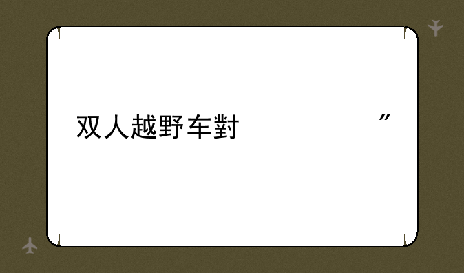 双人越野车小游戏