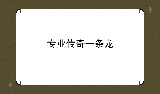专业传奇一条龙