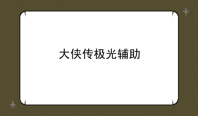 大侠传极光辅助