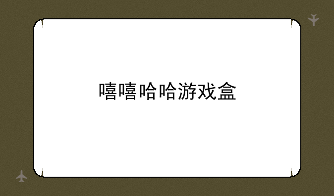 嘻嘻哈哈游戏盒
