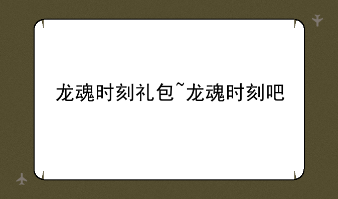 龙魂时刻礼包~龙魂时刻吧