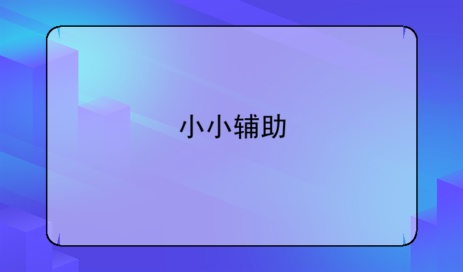 小小辅助